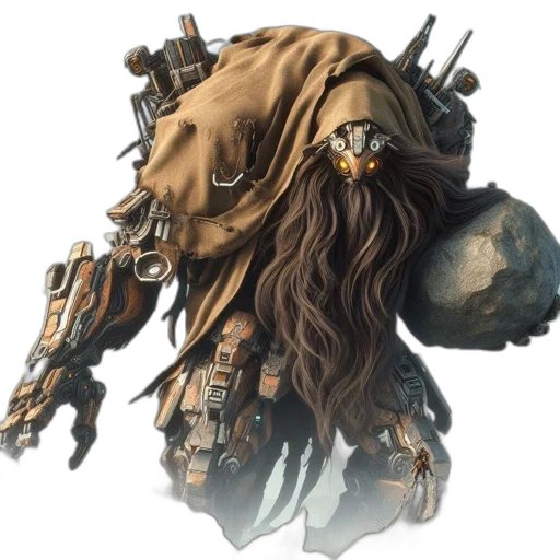 mask, hair, creature, face transparent PNG cut-out