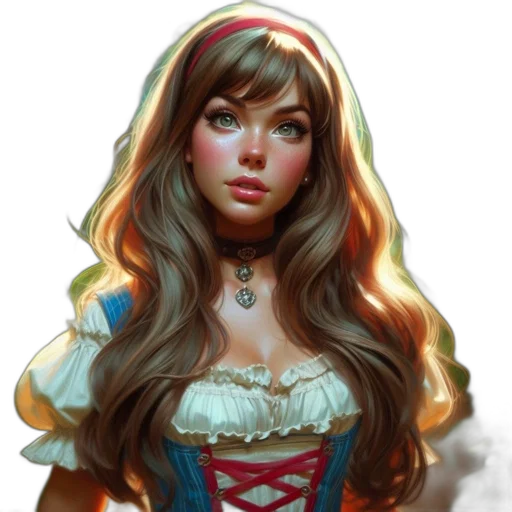 dress, face, crown, jewelry transparent PNG cut-out
