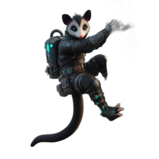 animal, staff, creature, robot transparent PNG cut-out
