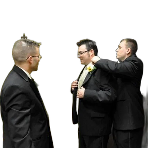 staff, crown, hair, jacket transparent PNG cut-out