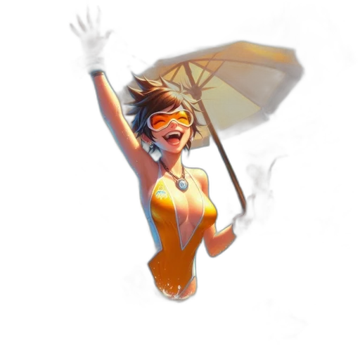 umbrella, staff, concept art, pixel art transparent PNG cut-out