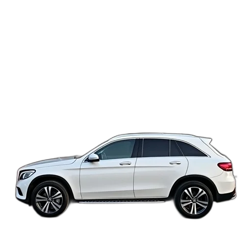 car, 3d render, white, suv transparent PNG cut-out