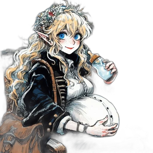 crown, concept art, anime, fantasy art transparent PNG cut-out
