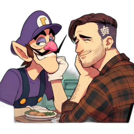 food, hat, face, pixel art transparent PNG cut-out