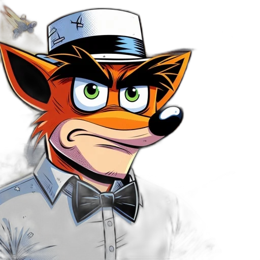 staff, hat, animal, cartoon transparent PNG cut-out