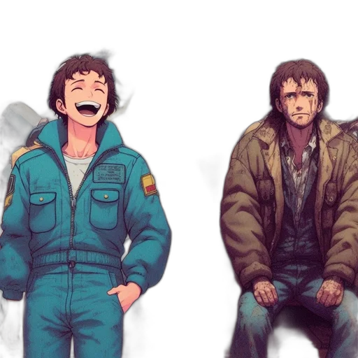 jacket, concept art, comic book art, pixel art transparent PNG cut-out