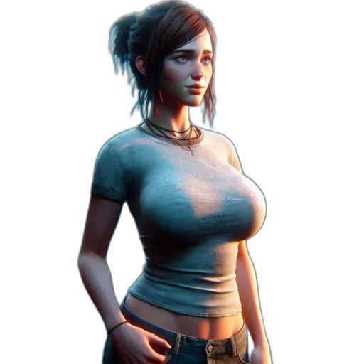 dress, jacket, weapon, face transparent PNG cut-out