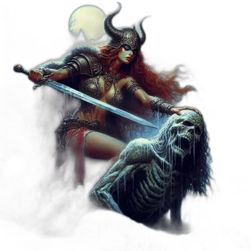 creature, sword, fantasy art, concept art transparent PNG cut-out