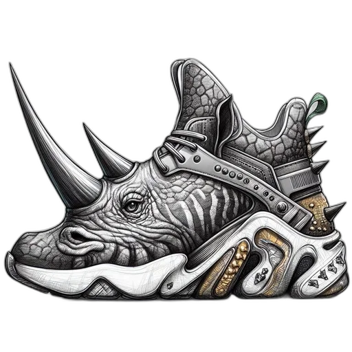shoes, dragon, fantasy art, photorealistic transparent PNG cut-out