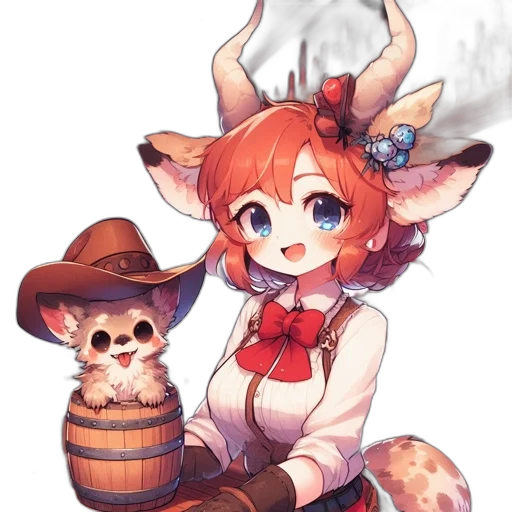 staff, hat, animal, weapon transparent PNG cut-out