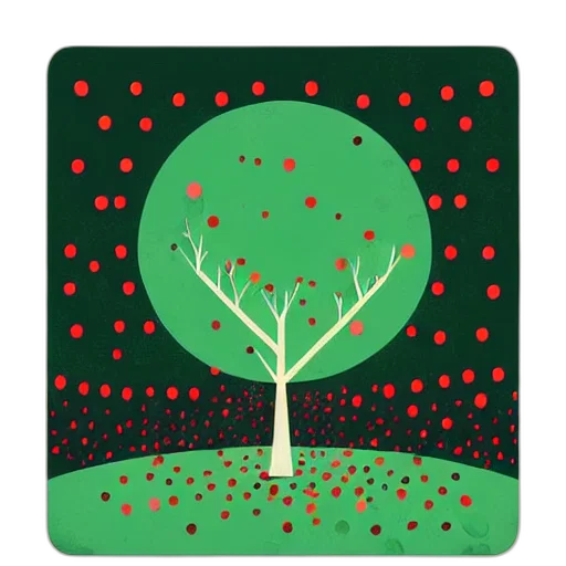 tree, concept art, pixel art, watercolor transparent PNG cut-out