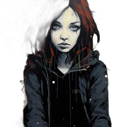 jacket, face, mask, creature transparent PNG cut-out