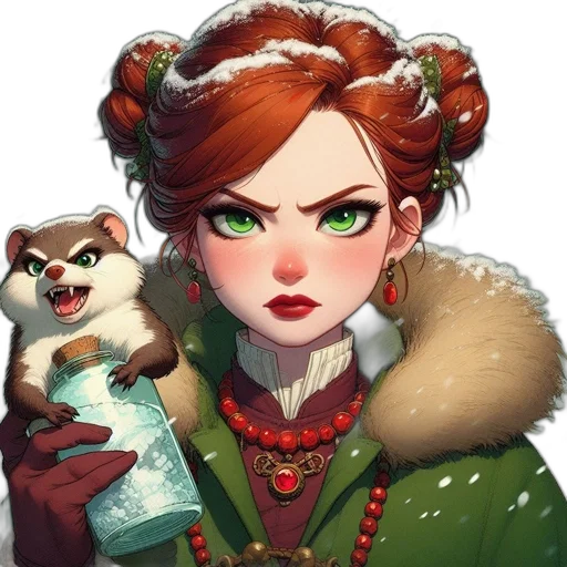 staff, face, animal, jewelry transparent PNG cut-out