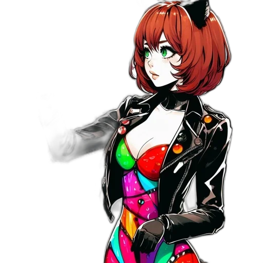 jacket, dress, staff, robot transparent PNG cut-out