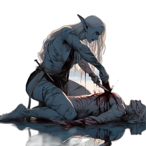 sword, comic book art, concept art, fantasy art transparent PNG cut-out