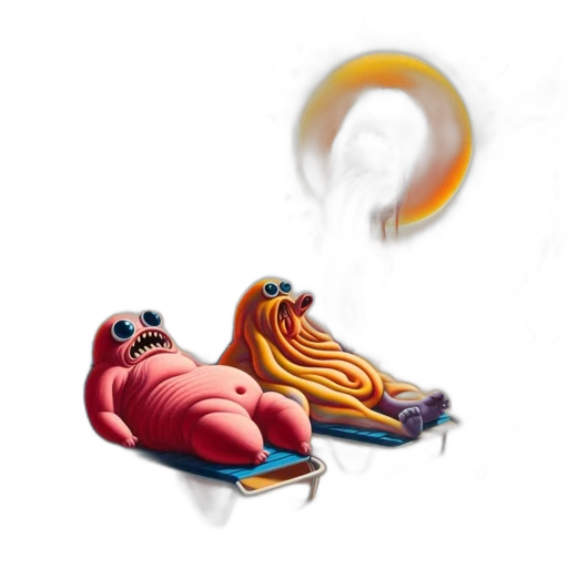creature, food, hair, shoes transparent PNG cut-out