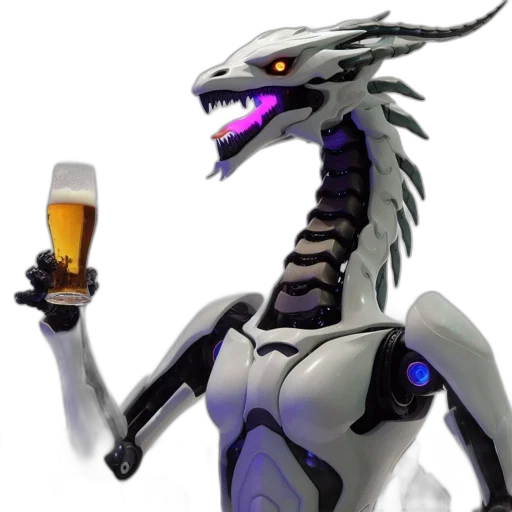 dragon, robot, creature, animal transparent PNG cut-out