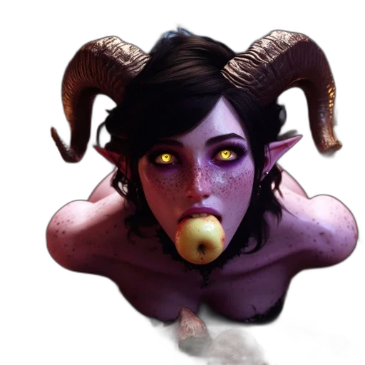 mask, face, staff, creature transparent PNG cut-out