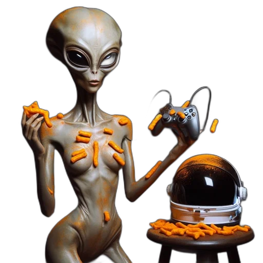 robot, food, concept art, pixel art transparent PNG cut-out