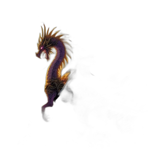 dragon, staff, creature, animal transparent PNG cut-out