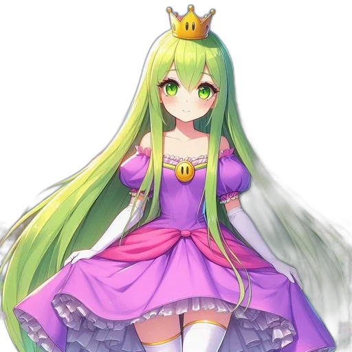 crown, dress, staff, dragon transparent PNG cut-out