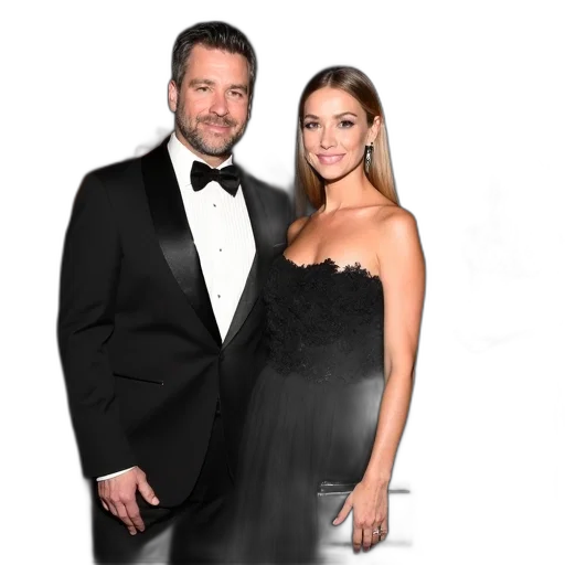 dress, man, woman, standing transparent PNG cut-out