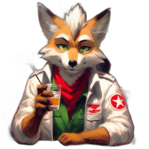staff, jacket, animal, weapon transparent PNG cut-out