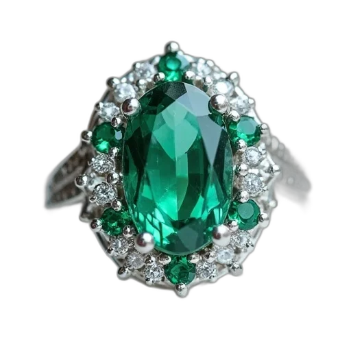 jewelry, crown, green, quartz transparent PNG cut-out