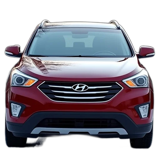 car, 2012, hyundai, santa transparent PNG cut-out