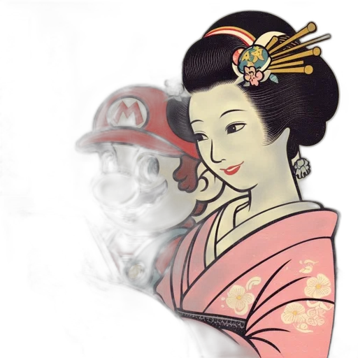 staff, mask, anime, fantasy art transparent PNG cut-out