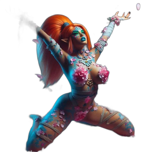 staff, concept art, fantasy art, 3d render transparent PNG cut-out