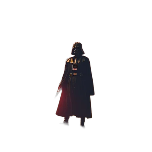 jacket, staff, weapon, mask transparent PNG cut-out