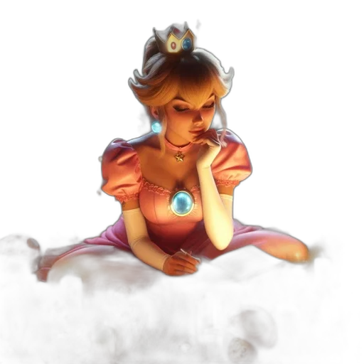 crown, dress, staff, concept art transparent PNG cut-out
