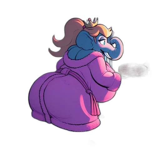 dress, jacket, creature, crown transparent PNG cut-out