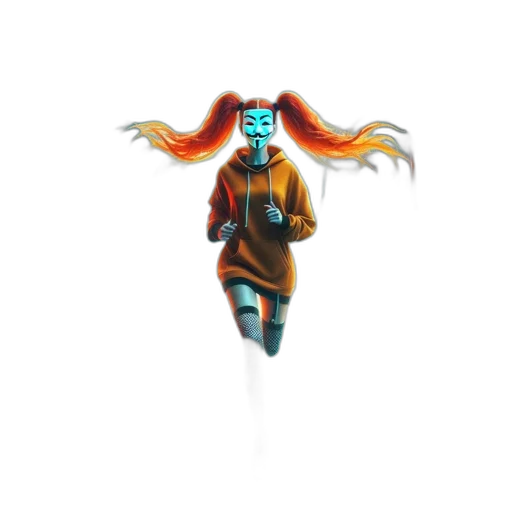robot, jacket, staff, mask transparent PNG cut-out
