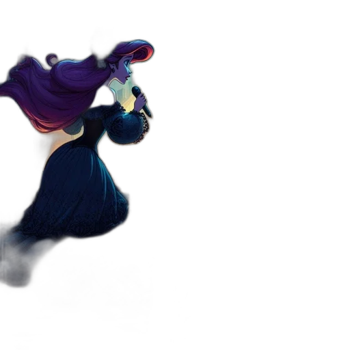 dress, staff, crown, sword transparent PNG cut-out
