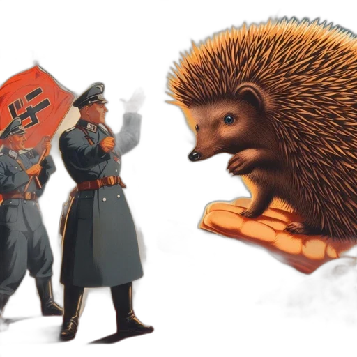 animal, hat, weapon, creature transparent PNG cut-out
