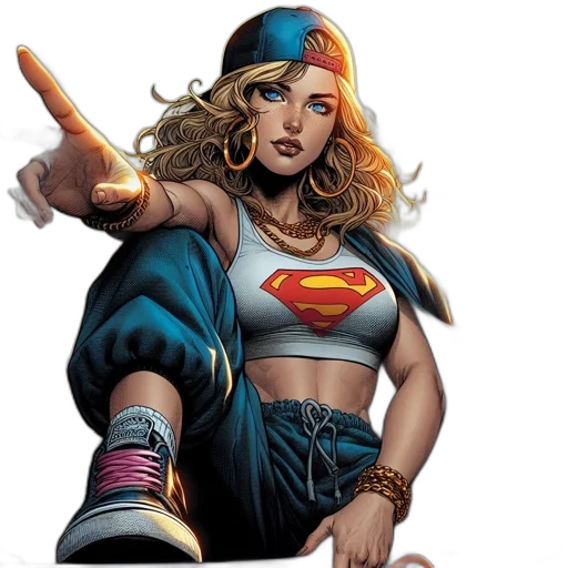 comic book art, concept art, female, figure transparent PNG cut-out
