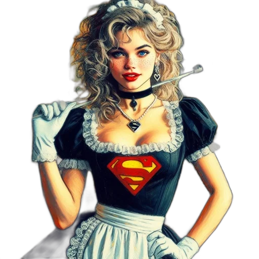 dress, jewelry, comic book art, cartoon transparent PNG cut-out
