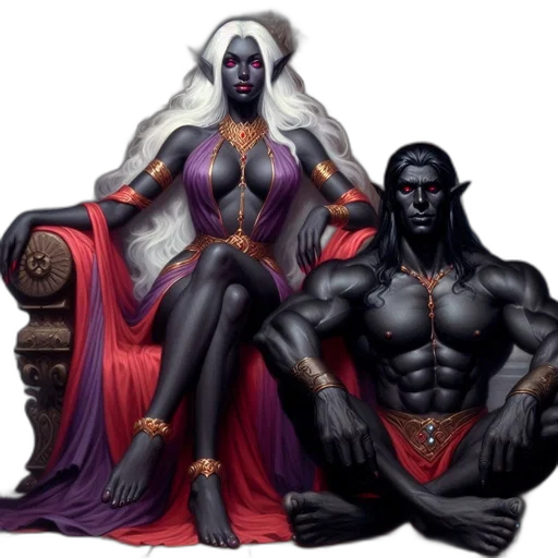 concept art, fantasy art, comic book art, dark transparent PNG cut-out