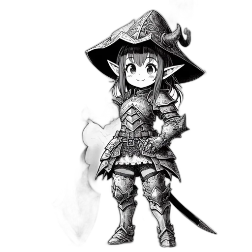 weapon, sword, staff, hat transparent PNG cut-out