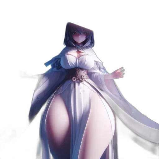 dress, robot, concept art, fantasy art transparent PNG cut-out