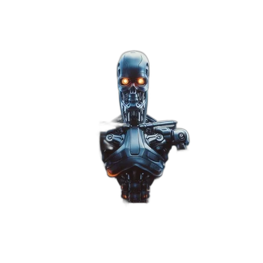 robot, weapon, mask, face transparent PNG cut-out