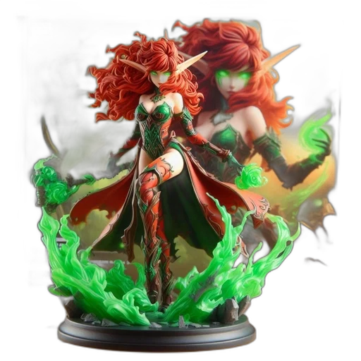 fantasy art, concept art, 3d render, pixel art transparent PNG cut-out