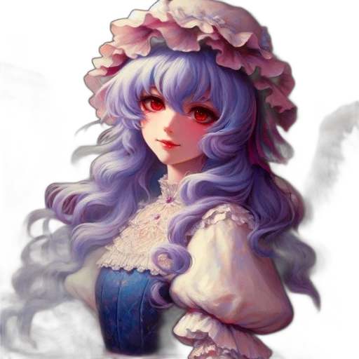 dress, crown, face, staff transparent PNG cut-out