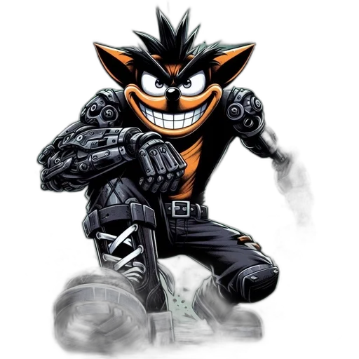 mask, animal, creature, comic book art transparent PNG cut-out