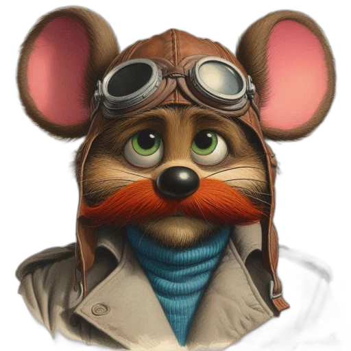 mask, jacket, staff, animal transparent PNG cut-out