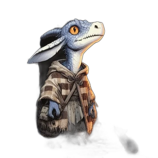 dragon, creature, animal, jacket transparent PNG cut-out