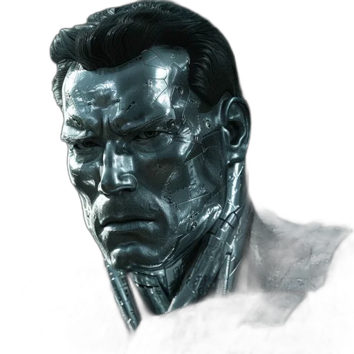 face, mask, robot, creature transparent PNG cut-out