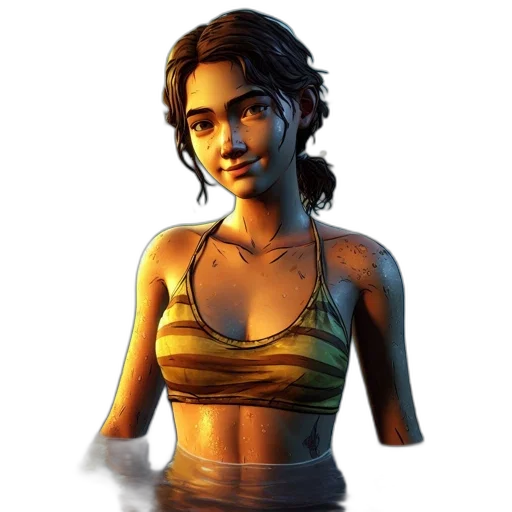 dress, face, jewelry, concept art transparent PNG cut-out